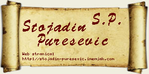 Stojadin Purešević vizit kartica
